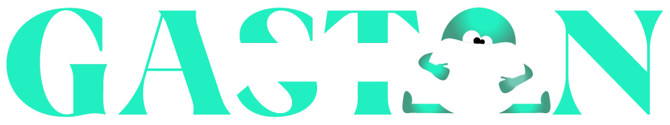 Logo de Gaston Diffusion en vert et blanc