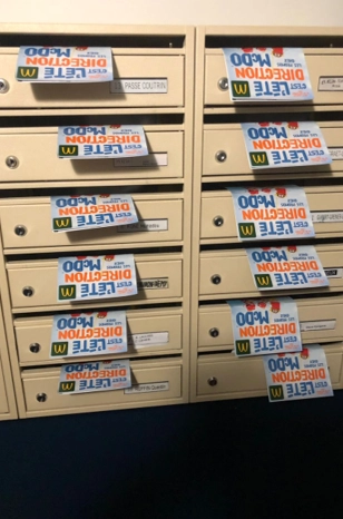 Dépôt ciblé en boîte aux lettres réalisé par Gaston Diffusion pour une campagne locale.